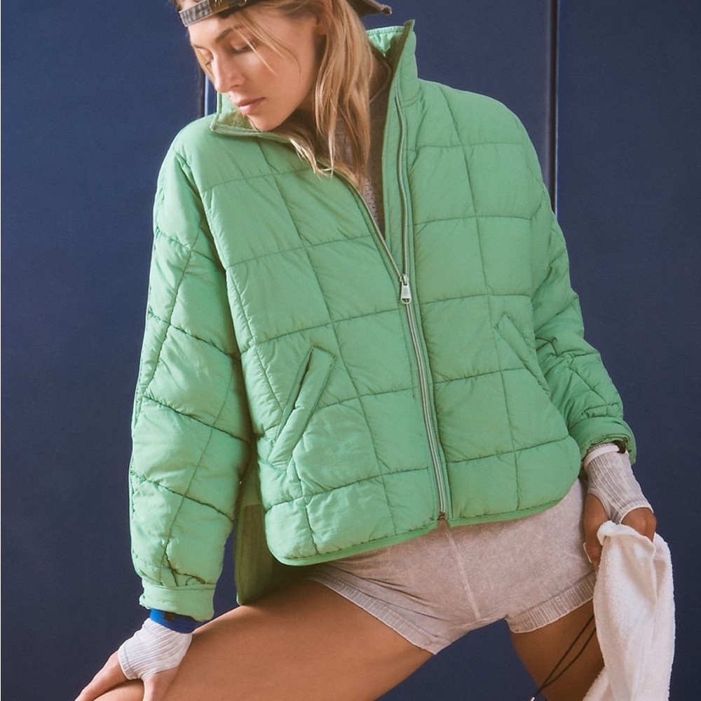 Free People Movement Pippa Packable Puffer Jacket Washed Jade XLarge (green)
